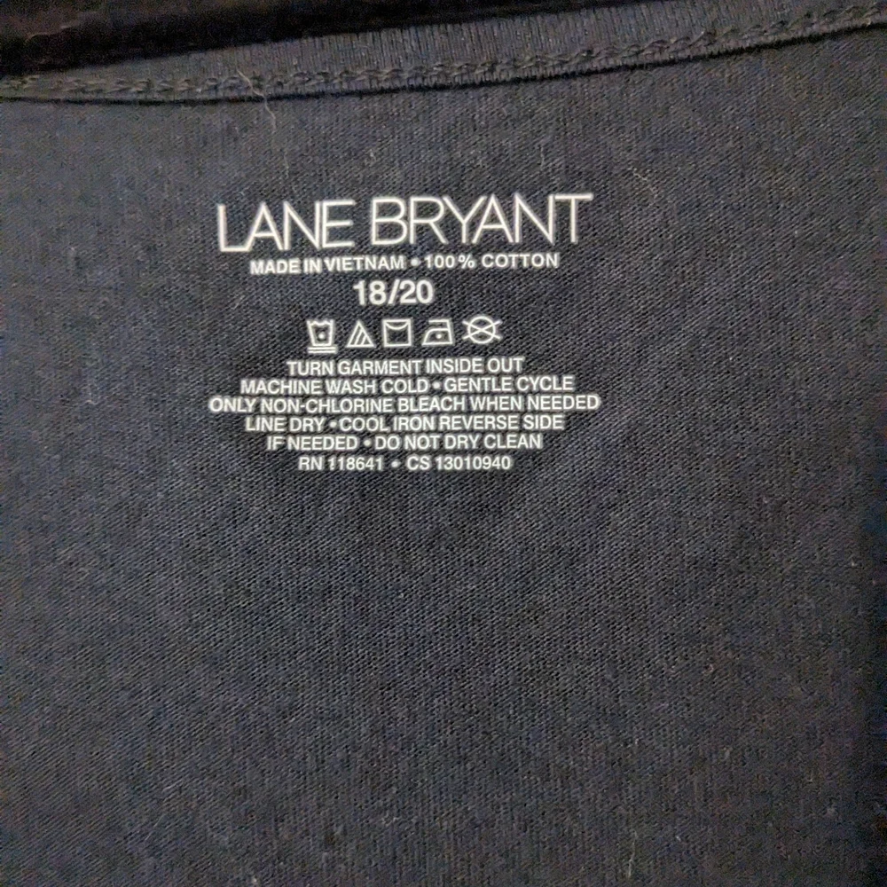 Lane Bryant Black Sequin Tank Top 18/20 - Picture 3 of 5